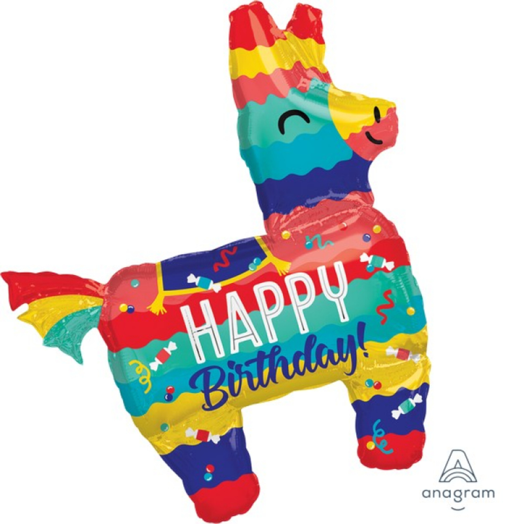 llama happy birthday supershape (83cm) image 0